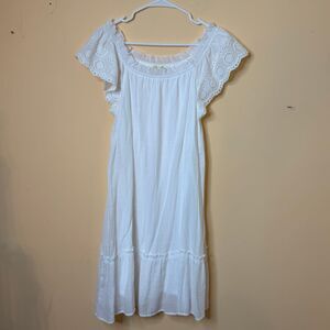 Indigo rose white Dress women’s size large